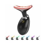 Appareil de massage du visage et du cou à led 7 couleurs thérapie par lumière rouge pour les soins de ... Appareil de massage du visage et du cou à led 7 couleurs thérapie par lumière rouge pour les soins de ...