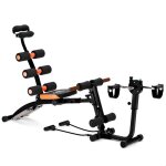 Appareil de musculation pour abdominaux bras dos et �paules acier enduit poudre noir 105 * 30 * 87cm