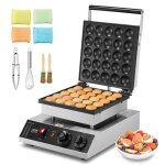 Appareil  pancake 25pcs 43 mm - vevor - crpire commerciale 1700 w - pour cuisine  domicile restaurant ...