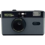 Appareil photo argentique - movincam - compact 24x36 - réutilisable - flash intégré - couleur blanc Appareil photo argentique - movincam - compact 24x36 - réutilisable - flash intégré - couleur blanc