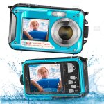 Appareil photo etanche 1080p full hd 2. 7k 48mp camra sous - marine 16 x zoom numrique sous - marin ...