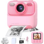 Appareil photo instantan - enfant - rose - impression instantane - vido hd 1080p - 32 go