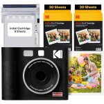 Appareil photo instantan kodak mini shot 3 era 4pass noir - imprimante photo portable