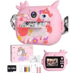 Appareil photo jouet instantan� enfants 2. 4 �cran appareil photo enfant papier dimpression et carte ...