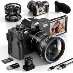Appareil photo num�rique 48mp 4k zoom num�rique 16x �cran flip 3 180� grand - angle ? noir