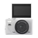 Appareil photo num�rique 13 mpx 5k carte m�moire 32 go zoom 18x �cran orientable � 180� wi - fi blanc ...