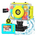 Appareil photo num�rique �tanche pour enfants dwo europe? objectif rotatif � 180� zoom optique 10x m�moire ...