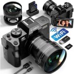 Appareils photo numriques ture 4k pour la photographie et le vlogging 48mp / 60fps wifi et contrle ...