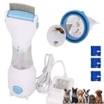 Appareil contre les poux peigne �lectrique pour chiens et chats couleur bleue durable