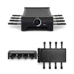 Appareil  raclette - hq - 1300w - 8 personnes - revtement antiadhsif - plateau amovible