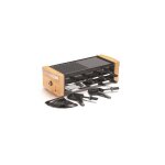 Appareil � raclette - kitchen chef - kc. wood - lux8 - 1200 w - 8 personnes - design en bambou