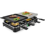 Appareil  raclette ra - 2747 - 4 - en - 1 - raclette pierre  cuire gril plancha / teppanyaki - pour ...