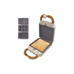 Appareil à sandwichs - rockntoast - retro one - beige - 700w - plaques amovibles Appareil à sandwichs - rockntoast - retro one - beige - 700w - plaques amovibles