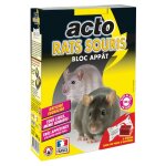 Appât pour rats et souris - acto - 12 blocs de 20 g - très attractif - dératisation efficace - poids ... Appât pour rats et souris - acto - 12 blocs de 20 g - très attractif - dératisation efficace - poids ...