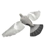 Appelant pigeon floqu� souple avec flotteur en acier et fibre de verre