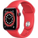 Apple watch series 6 gps - 40mm botier aluminium rouge - bracelet rouge (2020) - reconditionn - excellent ...