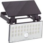 Applique extrieure - brilliant - luton - led et solaire - dtecteur de mouvement - plastique et mtal ...