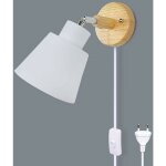Applique avec interrupteur et prise lampe de chevet lampe murale vintage moderne macaron e27 lampe murale ... Applique avec interrupteur et prise lampe de chevet lampe murale vintage moderne macaron e27 lampe murale ...
