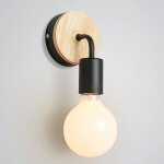 Applique miroir spot moderne lampe miroir noir (bois + fer) lampe salle de bain lampe cosmtique dcoration ...