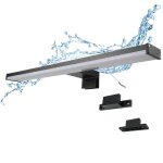 Applique mural led slim pour salle de bain et miroir en aluminium8w - 40cm - ip44 lumire blanche neutre ...
