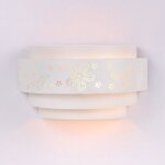 Applique murale pour enfant avec de jolis motifs de fleurs et de papillons douille e27 dune puissance ...