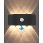 Applique murale exterieur lampe detecteur de mouvement interieur 8w applique murale chambre 3000k salon ...