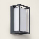 Applique murale extrieur led  double diffuseur slectionnable calysta 12 w en aluminium cct slectionnable ...