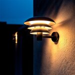 Applique murale ext�rieure solaire led 1. 5w aluminium biel noir