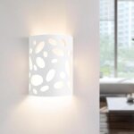 Applique murale homefire applique murale intrieure couloir - e14 lampe de couloir lampe en pltre blanc ...