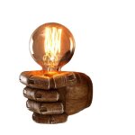 Applique murale industrielle vintage en forme de main luminaire edison dint�rieur pour chambre cuisine ...