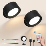 Applique murale interieur lampe murale led avec de contr�le tactile 12 temp�ratures de couleur r�glable ...