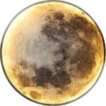 Applique murale interieur lampe led murale moderne 15w design cercle appliques 6500k rglage de la noir ...