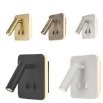 Applique murale int�rieure liseuse carr�e led - mantra - cayman blanc