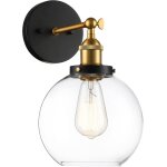 Applique murale en laiton antique noir et doré avec bras pivotant luminaire vintage moderne pour salle ... Applique murale en laiton antique noir et doré avec bras pivotant luminaire vintage moderne pour salle ...