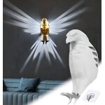 Applique murale led 3d - aigle ? lampe effet ombre lumi�re chaude? d�coration design contemporain - animal ...