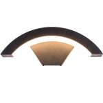 Applique murale led dtecteur de mouvement pir 18w aluminium anthracite tanche ip66 blanc chaud 3000k ...