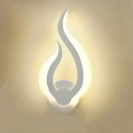 Applique murale � led en forme de flamme applique murale dint�rieur minimaliste moderne abat - jour en ...