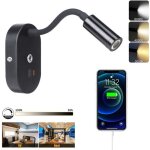 Applique murale led liseuse de chevet avec interrupteur dimmable 3w lampe à col de cygne flexible avec ... Applique murale led liseuse de chevet avec interrupteur dimmable 3w lampe à col de cygne flexible avec ...
