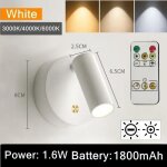 Applique murale led rechargeable par usb avec joli tactile base magntique  intensit rglable blanc ...