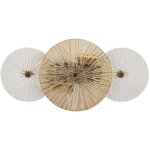 Applique murale en m�tal et verre osaka 42 x 8 x 20 cm