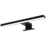 Applique murale miroir � led applique murale de salle de bain blanc neutre 4000k 5w 30cm noir mat
