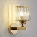 Applique murale moderne en cristal applique murale en cristal d?or e27 pour chambre � coucher de chevet ...