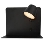 Applique murale sion 6w orientable avec ports usb - a & usb - c noir led osram driver kegu