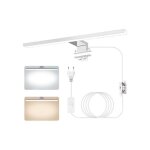 Applique murale salle bain led 40cm 4000k / 6000k bicolore ip44 aluminium interrupteur cblage (classe ...