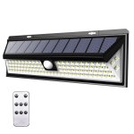Applique murale solaire dextrieur avec dtecteur de mouvement de scurit paquet de 1 noire