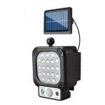 Applique murale solaire  led - gigicial - 21 perles led - ip65 tanche - dtecteur de mouvement