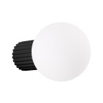 Applique murale - sollux lighting - halo - noir - salle de bain - design contemporain