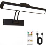 Applique murale télécommandée lampe à tableau led sans fil tête de lampe led rotative avec minuterie Applique murale télécommandée lampe à tableau led sans fil tête de lampe led rotative avec minuterie