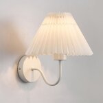 Applique murale vintage de chevet de chambre - tokius - abat - jour en tissu blanc + base en métal blanc ... Applique murale vintage de chevet de chambre - tokius - abat - jour en tissu blanc + base en métal blanc ...