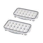 Aps bac  glacons avec couvercle transparent pour 21 glacons - dimensi